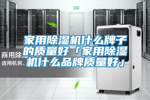 家用除湿机什么牌子的质量好「家用除湿机什么品牌质量好」