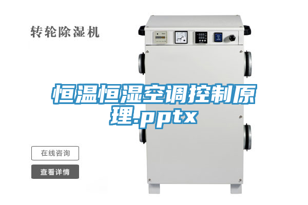 恒温恒湿空调控制原理.pptx