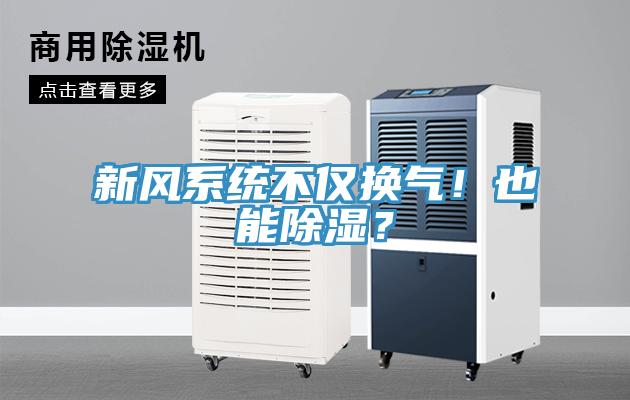 新风系统不仅换气！也能除湿？