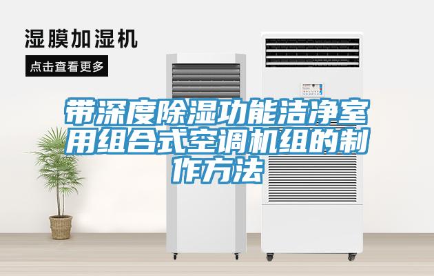 带深度除湿功能洁净室用组合式空调机组的制作方法