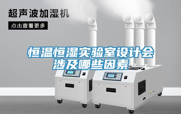 恒温恒湿实验室设计会涉及哪些因素