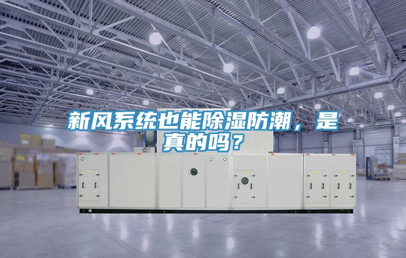 新风系统也能除湿防潮，是真的吗？