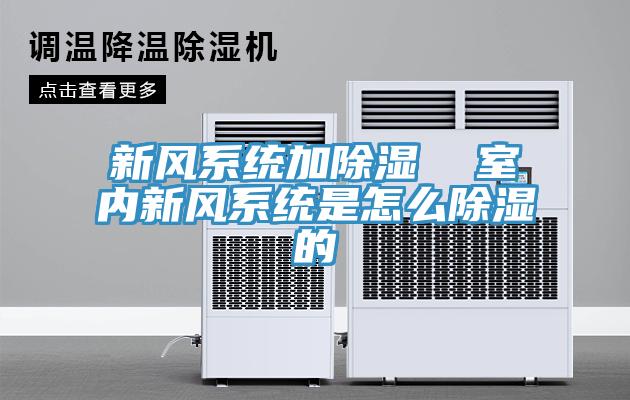 新风系统加除湿  室内新风系统是怎么除湿的