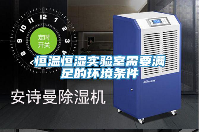 恒温恒湿实验室需要满足的环境条件