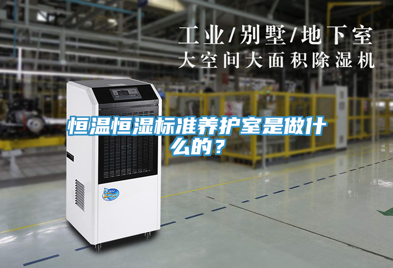 恒温恒湿标准养护室是做什么的？