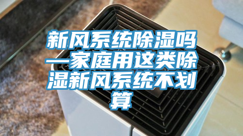 新风系统除湿吗—家庭用这类除湿新风系统不划算
