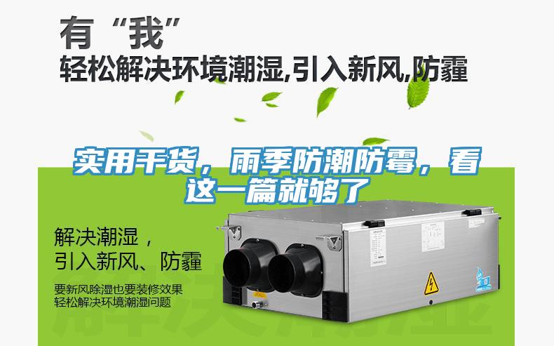 实用干货，雨季防潮防霉，看这一篇就够了