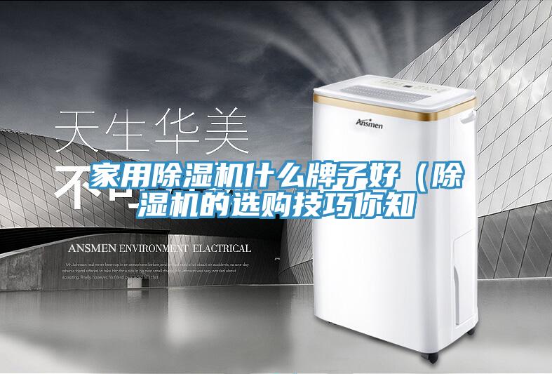 家用除湿机什么牌子好（除湿机的选购技巧你知