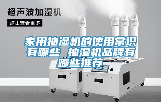 家用抽湿机的使用常识有哪些 抽湿机品牌有哪些推荐