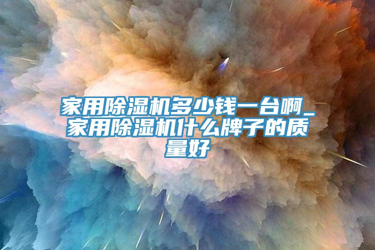 家用除湿机多少钱一台啊_家用除湿机什么牌子的质量好