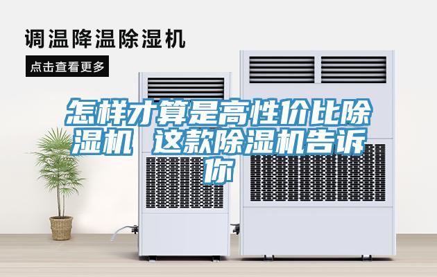怎样才算是高性价比除湿机 这款除湿机告诉你