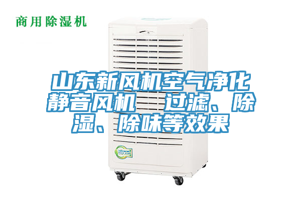 山东新风机空气净化静音风机  过滤、除湿、除味等效果