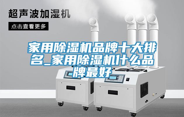 家用除湿机品牌十大排名_家用除湿机什么品牌最好