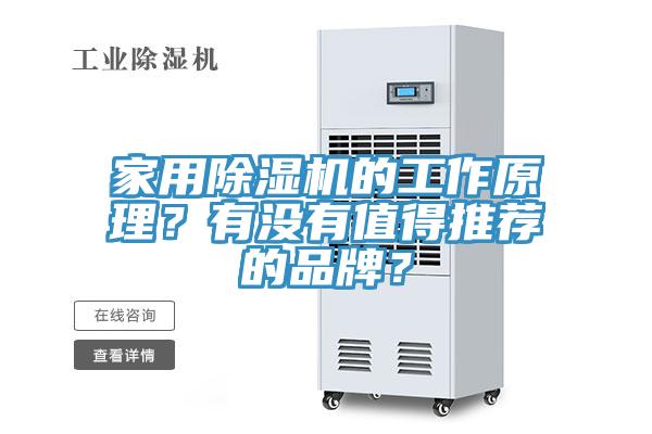 家用除湿机的工作原理？有没有值得推荐的品牌？