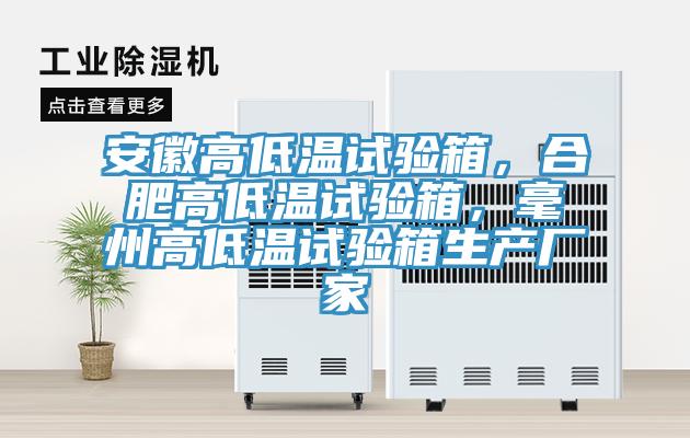 安徽高低温试验箱，合肥高低温试验箱，毫州高低温试验箱生产厂家