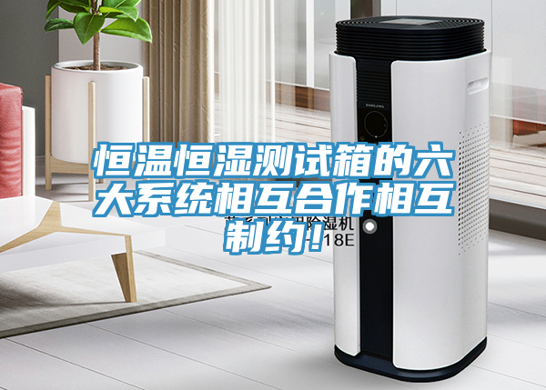 恒温恒湿测试箱的六大系统相互合作相互制约！