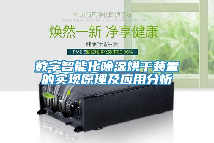 数字智能化除湿烘干装置的实现原理及应用分析
