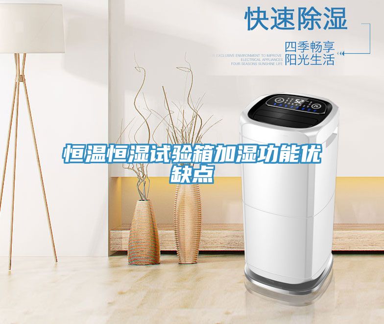 恒温恒湿试验箱加湿功能优缺点
