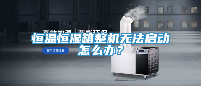 恒温恒湿箱整机无法启动怎么办？
