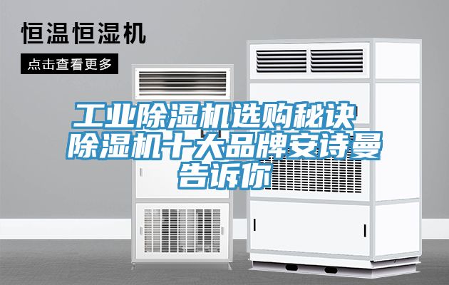 工业除湿机选购秘诀 除湿机十大品牌安诗曼告诉你