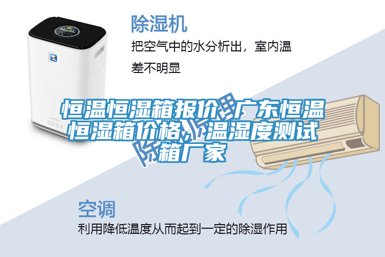 恒温恒湿箱报价 广东恒温恒湿箱价格，温湿度测试箱厂家