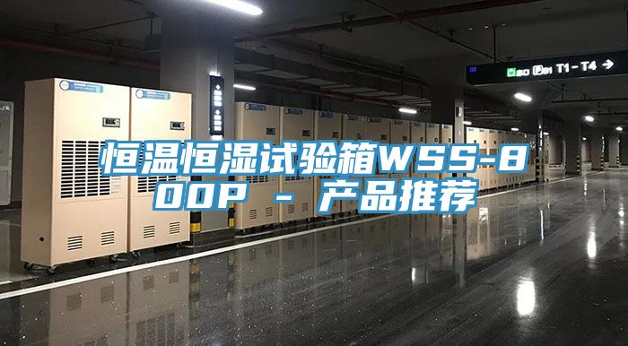 恒温恒湿试验箱WSS-800P - 产品推荐