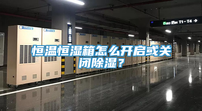 恒温恒湿箱怎么开启或关闭除湿？