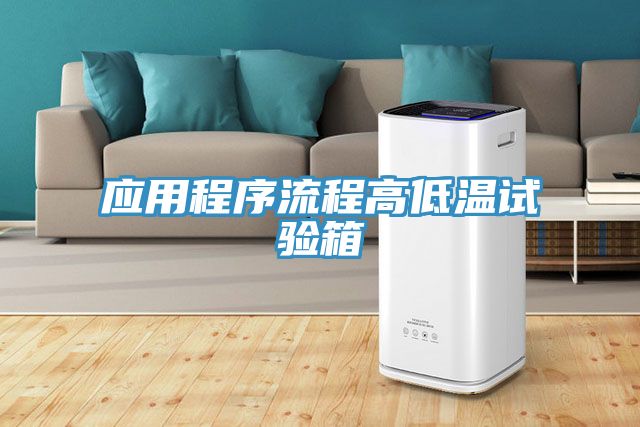 应用程序流程高低温试验箱