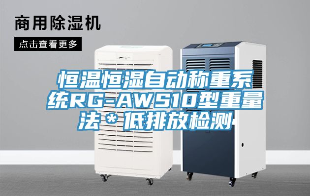 恒温恒湿自动称重系统RG-AWS10型重量法＊低排放检测
