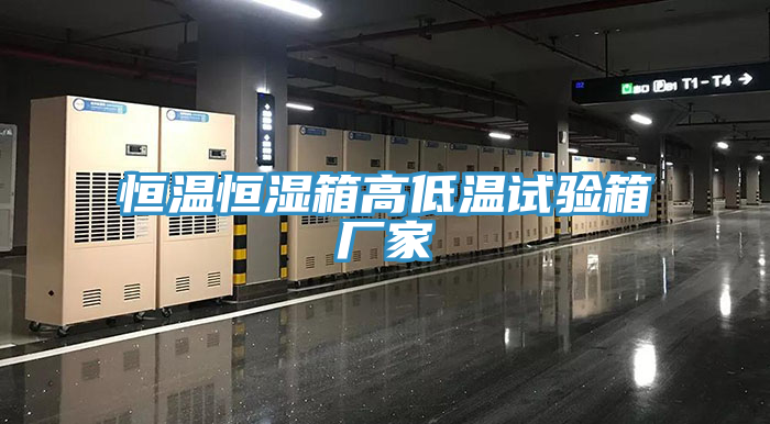 恒温恒湿箱高低温试验箱厂家