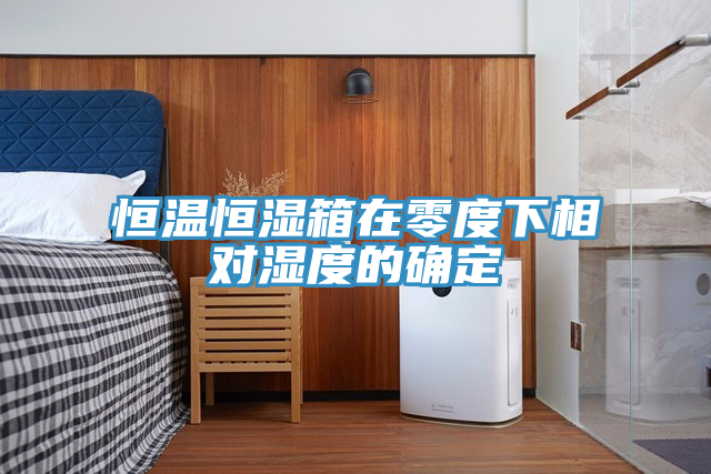 恒温恒湿箱在零度下相对湿度的确定