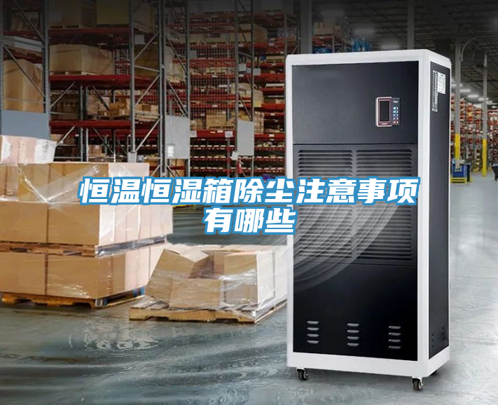 恒温恒湿箱除尘注意事项有哪些
