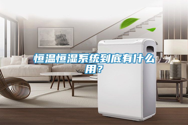 恒温恒湿系统到底有什么用？