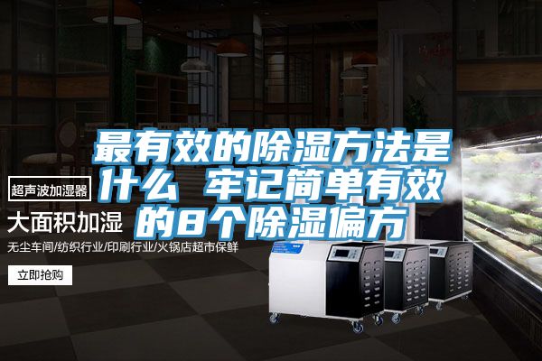 最有效的除湿方法是什么 牢记简单有效的8个除湿偏方