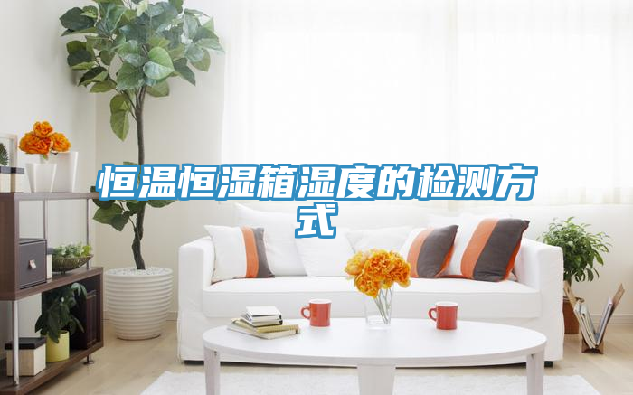 恒温恒湿箱湿度的检测方式