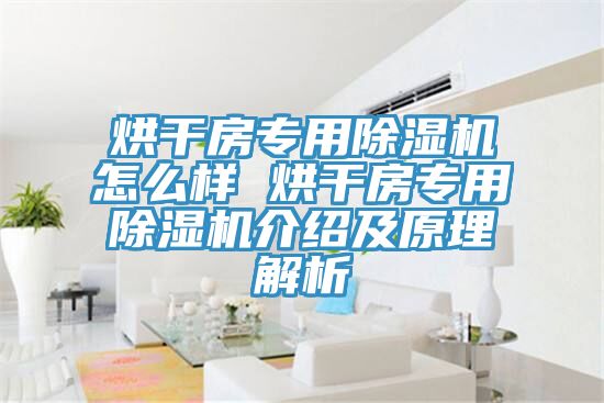 烘干房专用除湿机怎么样 烘干房专用除湿机介绍及原理解析