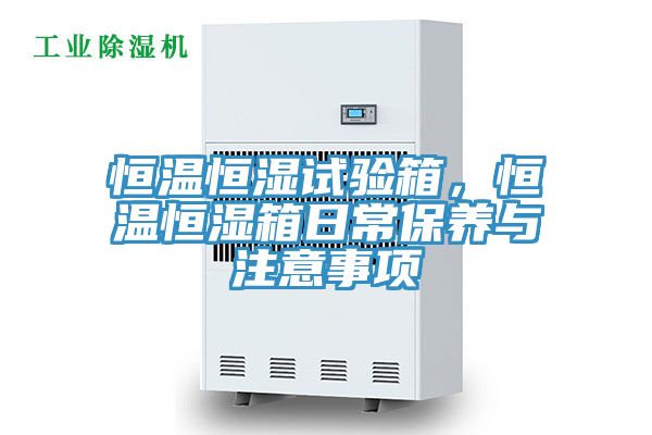 恒温恒湿试验箱，恒温恒湿箱日常保养与注意事项