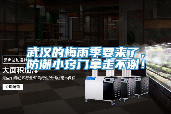 武汉的梅雨季要来了，防潮小窍门拿走不谢！