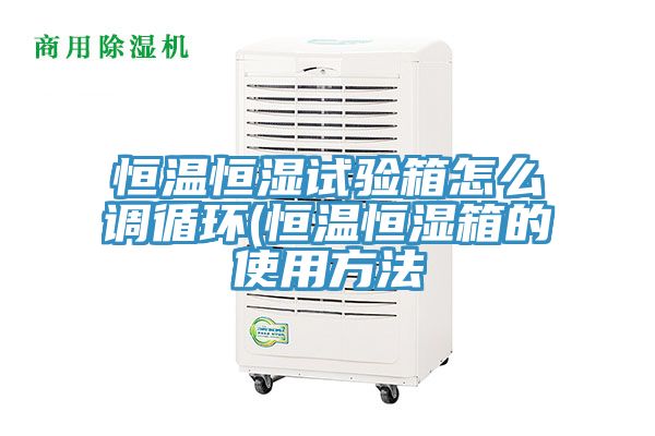 恒温恒湿试验箱怎么调循环(恒温恒湿箱的使用方法
