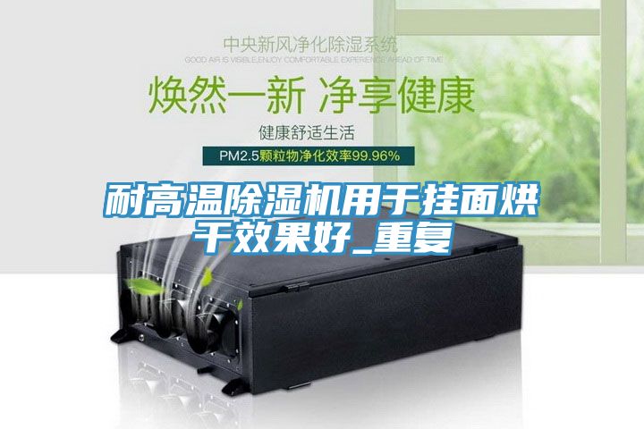 耐高温除湿机用于挂面烘干效果好_重复
