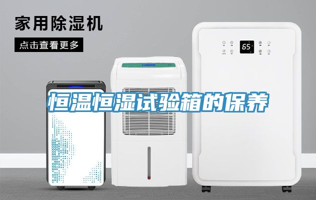 恒温恒湿试验箱的保养