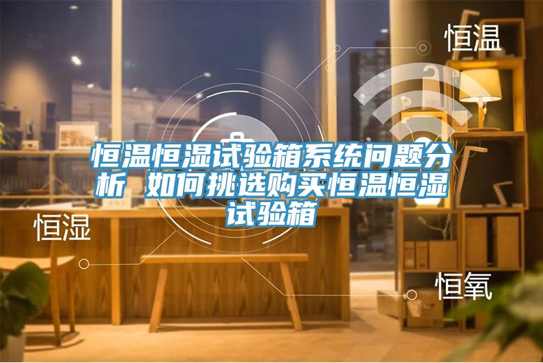 恒温恒湿试验箱系统问题分析 如何挑选购买恒温恒湿试验箱