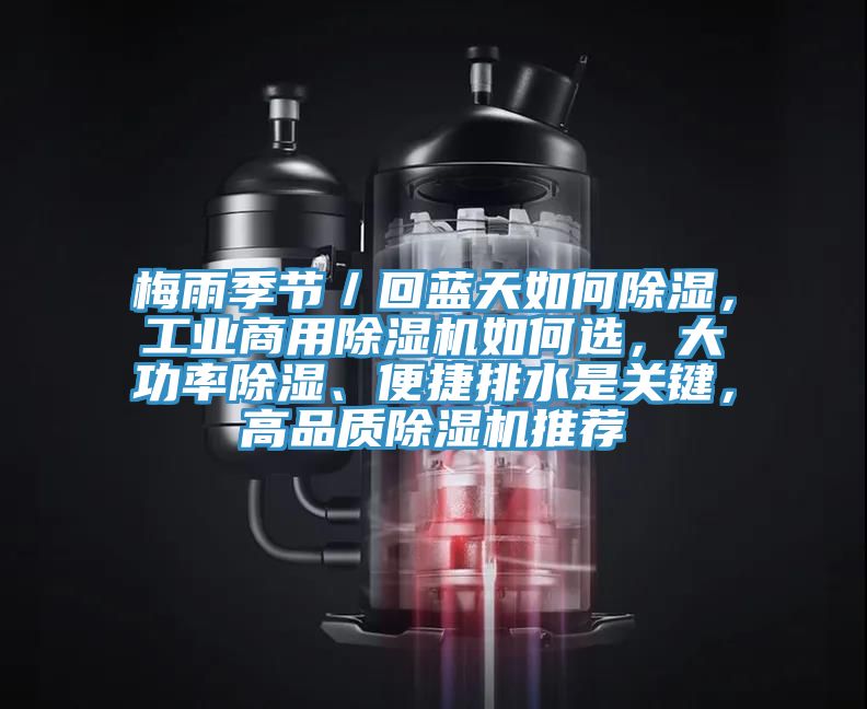 梅雨季节／回蓝天如何除湿，工业商用除湿机如何选，大功率除湿、便捷排水是关键，高品质除湿机推荐