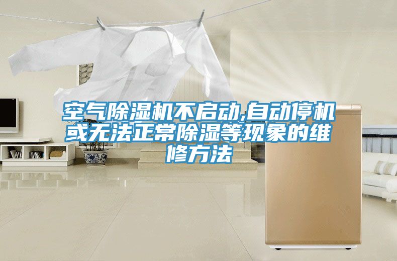空气除湿机不启动,自动停机或无法正常除湿等现象的维修方法