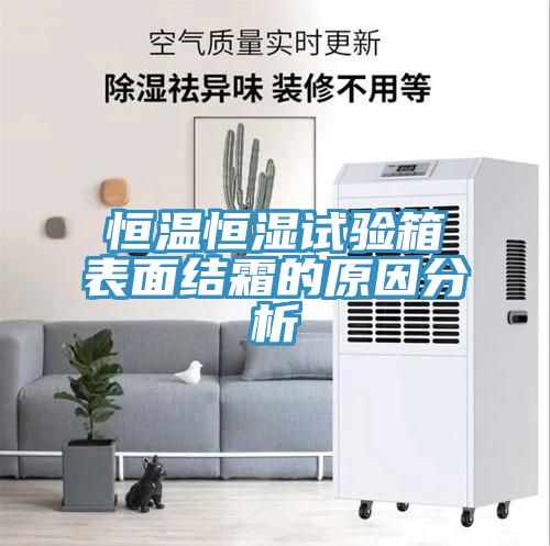 恒温恒湿试验箱表面结霜的原因分析