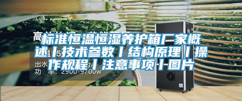 标准恒温恒湿养护箱厂家概述丨技术参数丨结构原理丨操作规程丨注意事项丨图片