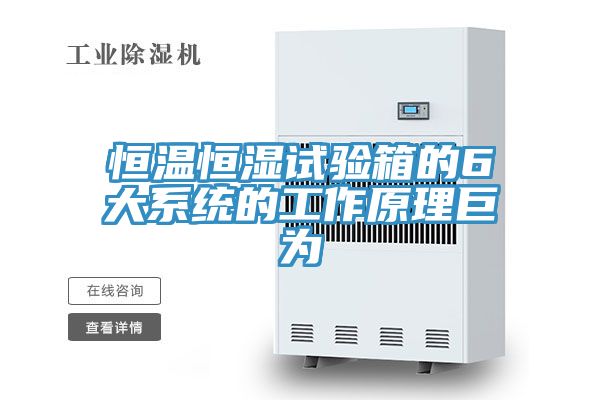 恒温恒湿试验箱的6大系统的工作原理巨为