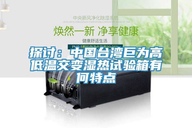 探讨：中国台湾巨为高低温交变湿热试验箱有何特点