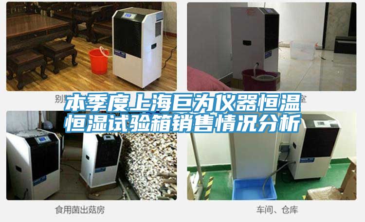 本季度上海巨为仪器恒温恒湿试验箱销售情况分析