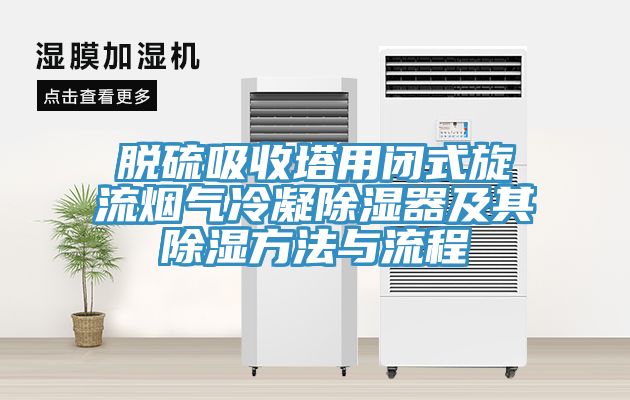 脱硫吸收塔用闭式旋流烟气冷凝除湿器及其除湿方法与流程
